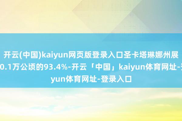 开云(中国)kaiyun网页版登录入口圣卡塔琳娜州展望面积60.1万公顷的93.4%-开云「中国」kaiyun体育网址-登录入口